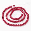 Natural Mashan Jade Round Beads Strands G-D263-4mm-XS31-3