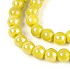 Electroplate Opaque Glass Beads Strands GLAA-T032-P6mm-AB16-3