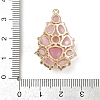 Brass Cat Eye Pendants KK-R224-16F-G-3