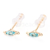 Cute Light Gold Plated Brass Stud Earrings EJEW-H106-02D-1