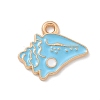 Alloy Enamel Pendants ENAM-A008-38KCG-03-1