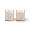 Rack Plating Brass Enamel Beads KK-B060-04G-04U-2