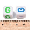Opaque Acrylic Enamel European Beads AC-ACBA1794-04G-3