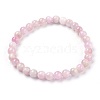 Natural Kunzite Stretch Bracelets BJEW-JB03738-01-1