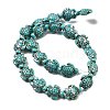 Synthetic Turquoise Dyed Beads Strands G-P507-05N-4