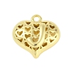 Hollow Brass Pendants for Valentine's Day KK-M289-03J-G-1