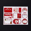 Christmas Mixed Shapes with Word Merry Christmas Writable Stickers DIY-G061-16-3
