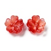 Dyed & Heated Gradient Color Glass Bead Cap GLAA-D307-01H-1
