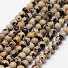 Natural Dalmatian Jasper Beads Strands G-N0183-05-3mm-1