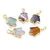 Natural Mixed Gemstone Pendants G-B012-11G-1