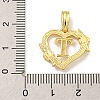 Heart Brass Pendants KK-I714-04G-T-3