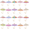 20Pcs 10 Colors Acrylic Pendants MACR-SC0001-97-1