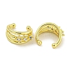 Brass Micro Pave Cubic Zirconia Cuff Earrings EJEW-C104-035G-2