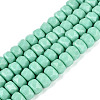 Opaque Glass Beads Strands GLAA-Q114-01A-B02-1
