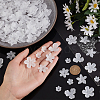 HOBBIESAY 300Pcs 6 Style Transparent Acrylic Bead Caps OACR-HY0001-11-3