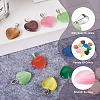 Cheriswelry 20Pcs 10 Colors Cat Eye Pendants G-CW0001-10-14