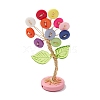 Resin Button Tree of Life Decorations AJEW-JF03414-03-2