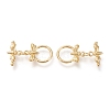 Brass Toggle Clasps X-KK-F820-06G-1