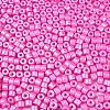 Baking Paint Pearlized Glass Seed Beads SEED-T008-03K-3