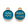 Alloy Enamel Pendants ENAM-S124-01B-05J-1