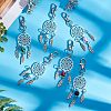12Pcs 6 Colors Zinc Alloy Big Pendants FIND-NB0002-37-2