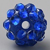 Resin Rhinestone Beads RESI-WH0031-02J-2
