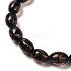 Handmade Dichroic Foil Glass Beads Strands DICH-U001-12G-3