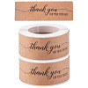 2 Rolls Rectangle Thank You Theme Paper Stickers DIY-TA0013-47C-1