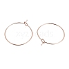 Ion Plating(IP) 316L Surgical Stainless Steel Hoop Earring Findings STAS-G130-03RG-21MM-1