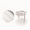 Brass Ear Stud Findings KK-XCP0001-87P-1