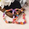 Unisex Synthetic Crackle Quartz Chips Beads Stretch Bracelets BJEW-S143-18-1-8