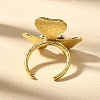 Brass Cuff Rings for Women RJEW-Q008-15G-5