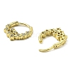 Star Brass Micro Pave Cubic Zirconia Hoop Earrings EJEW-L270-28G-2