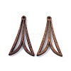 Walnut Wood Laser Cut Pendants WOOD-Q051-01G-1