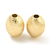 Brass Textured Beads KK-P258-07G-1