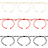 36Pcs 3 Colors Braided Waxed Polyester Cord AJEW-SC0003-73-1