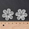 Frosted Flower Clear Transparent Acrylic Beads X-PAF154Y-11-4