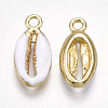 Alloy Enamel Pendants X-PALLOY-T065-27D-2