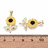 Brass Enamel Pendants KK-T071-109G-3