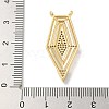 Brass Micro Pave Cubic Zirconia Pendants KK-B124-10GP-3