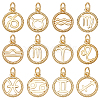 Beebeecraft Brass Charms KK-BBC0002-12-1