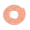 Opaque Solid Color Imitation Jade Glass Beads Strands EGLA-A044-P1mm-D33-3