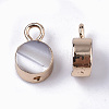 Natural Freshwater Shell Charms SHEL-N026-15-2