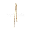 Brass Rhinestone Chain Tassel Big Pendants KK-P227-02G-2