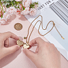 Stainless Steel Pave Natural White Shell Heart Locket Pendant Necklaces for Women NJEW-NB00014-3