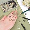  3 Sets 3 Colors Iron No Tie Shoe Lace Tip Decoration Kits DIY-NB0007-85-3