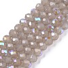 Electroplate Glass Beads Strands EGLA-A044-J4mm-L10-1