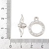Brass Toggle Clasps KK-G548-42P-03-4