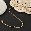 Rack Plating Brass Link Chain Bracelets for Women BJEW-G735-03G-2