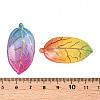 Printed Translucent Acrylic  Pendants OACR-T028-24-3